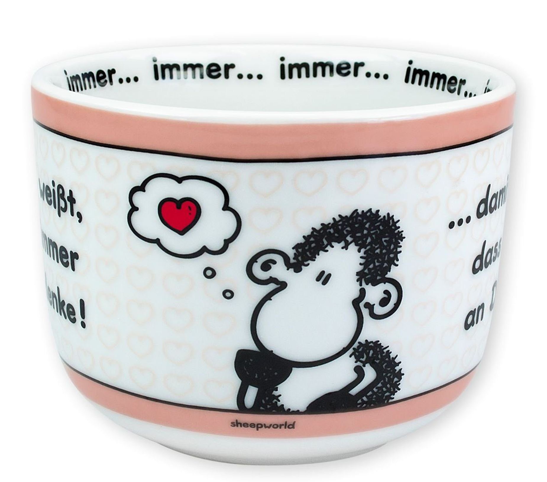 denke!" Kaffeetasse XXL (42691) Tasse 0,62l dich Sheepworld - Sheepworld "...immer an