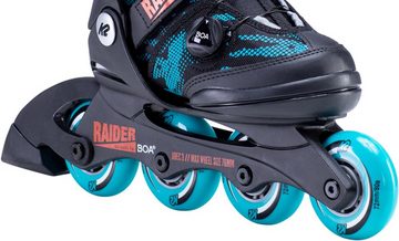 K2 Inlineskates K2 RAIDER BOA Kinder Inline Skate inkl. SABRES 4 Schlittschuh Eiskufen