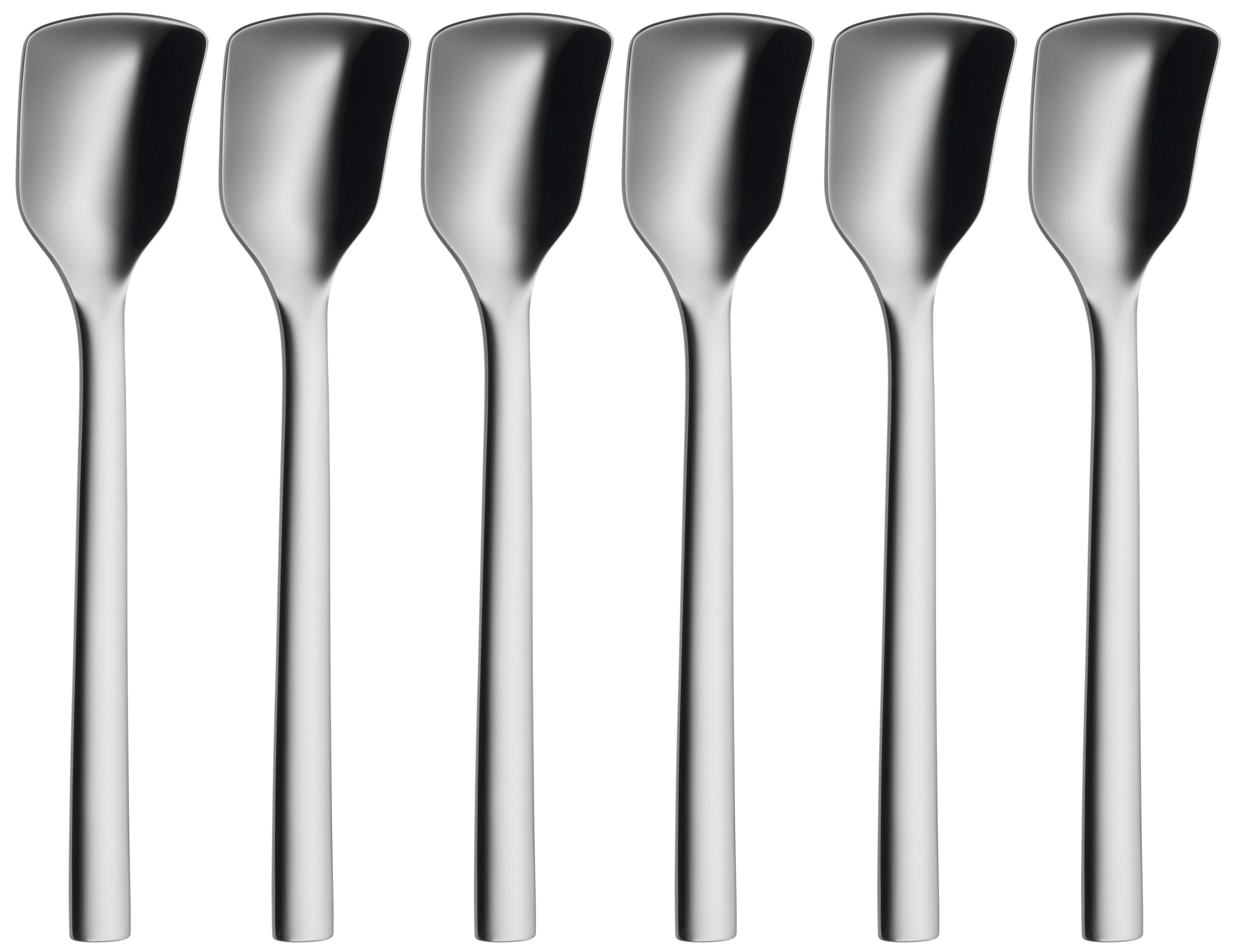 WMF Eislöffel NUOVA, Edelstahl (6 Stück), Spülmaschinengeeignet, 14 cm