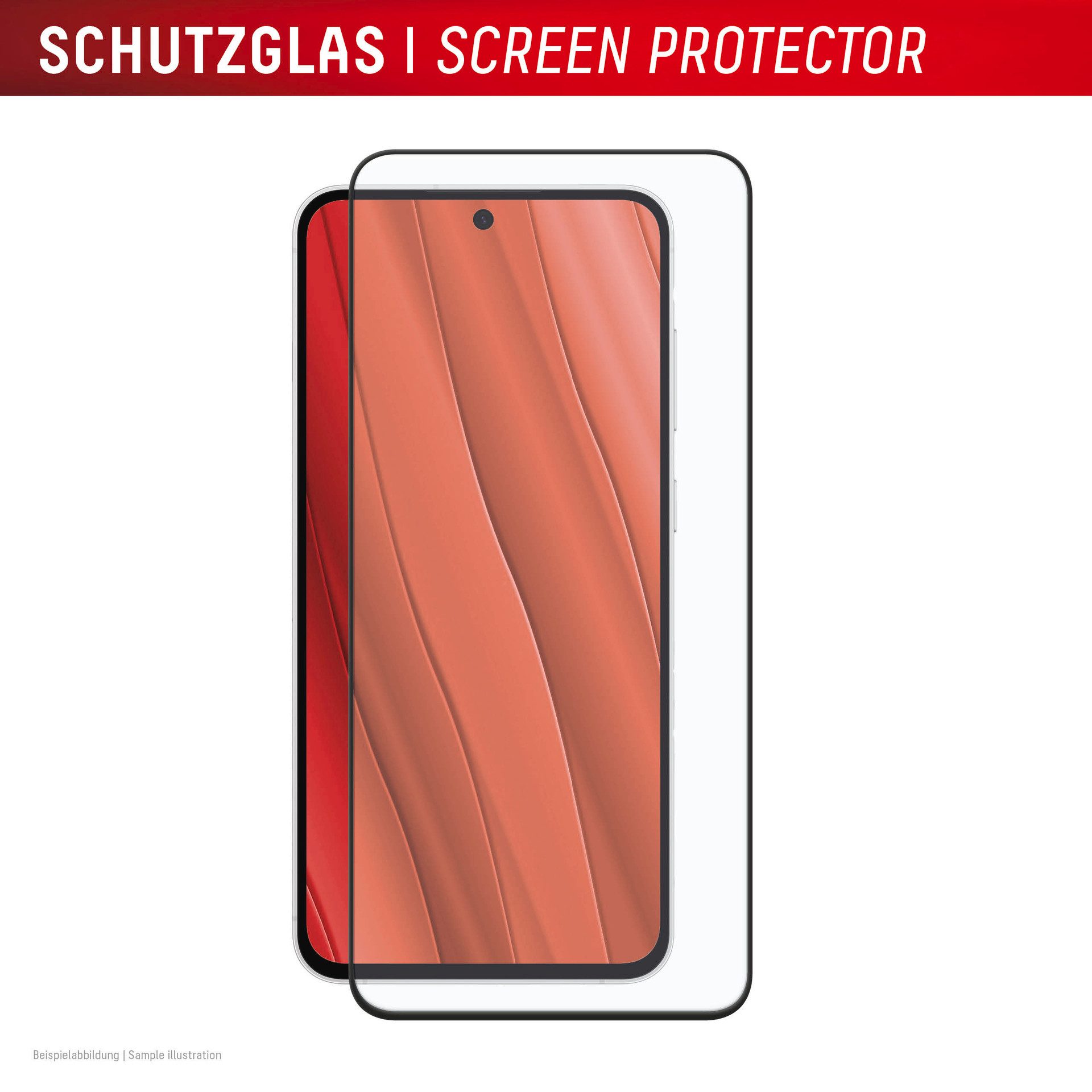 Displex Displayschutzglas Premium Glass Screen Protector Full Cover für Samsung Galaxy S24 FE, Samsung Galaxy S25 FE, Displayschutzfolie, Schutzfolie, Bildschirmschutz, kratz- & stoßfest