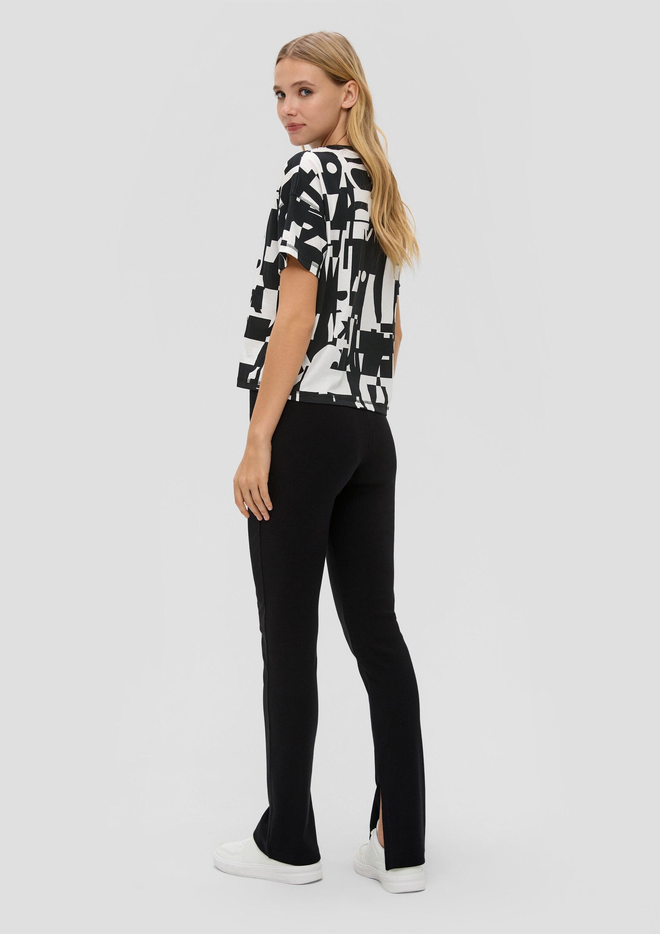 QS Leggings Leggings Skinny: Leggings mit Rippstruktur