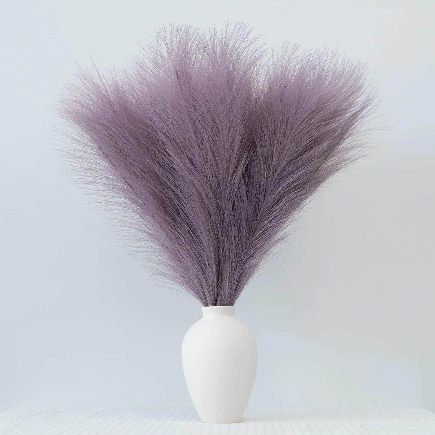 Kunstgras Pampasgras Deko Lila 55cm 30er Set, LuxusKollektion, Höhe 10 cm