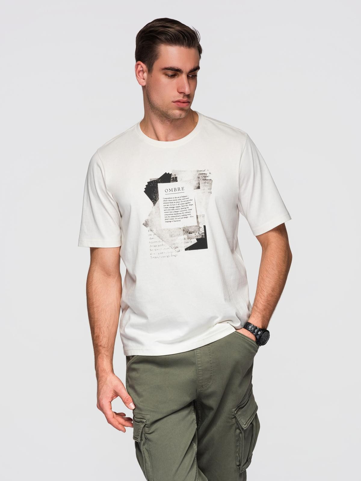 Print-Shirt Herren-T-Shirt aus der Ombre-Linie