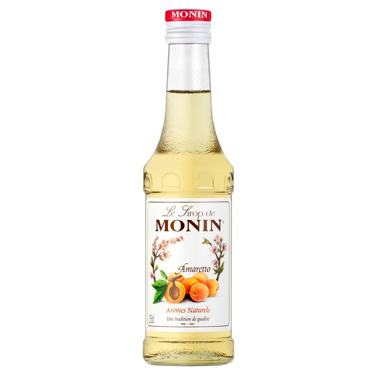 MONIN Getränke-Sirup, Monin Amaretto Sirup ideal zu Kaffee Desserts und Cocktails 250ml