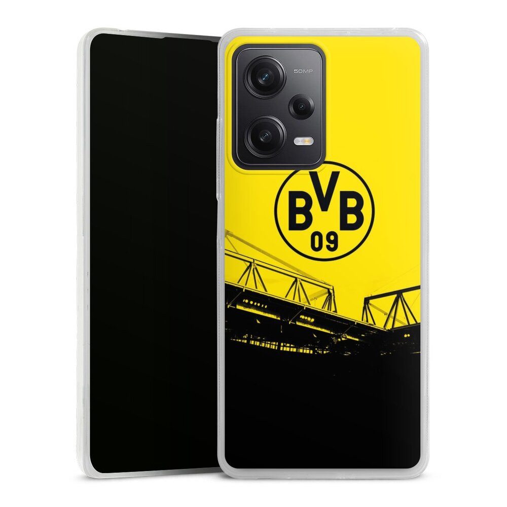 DeinDesign Handyhülle Borussia Dortmund BVB Fanartikel Stadion Schwarz-Gelb - BVB, Xiaomi Redmi Note 12 Pro 5G Slim Case Silikon Hülle Ultra Dünn