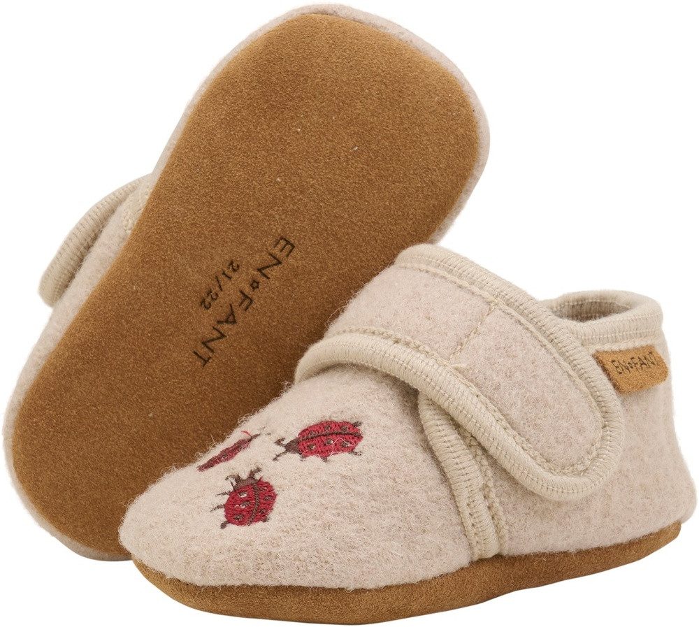 EN FANT Wool Slippers with Embroidery Hausschuh