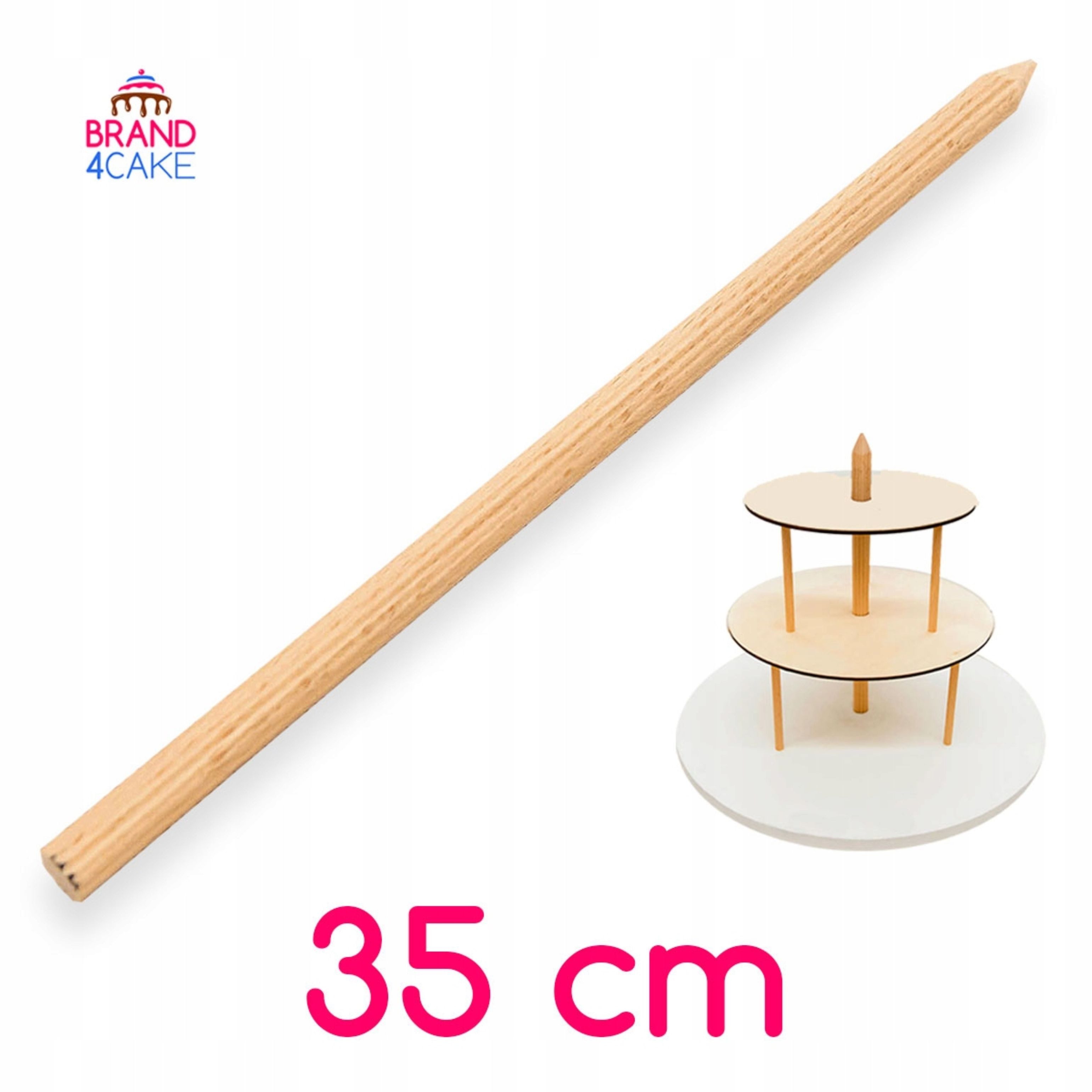 CakeLand Tortenständer ZENTRALSTANGE 35 cm für Tortenständer aus Holz, Verstecktes System, Holz
