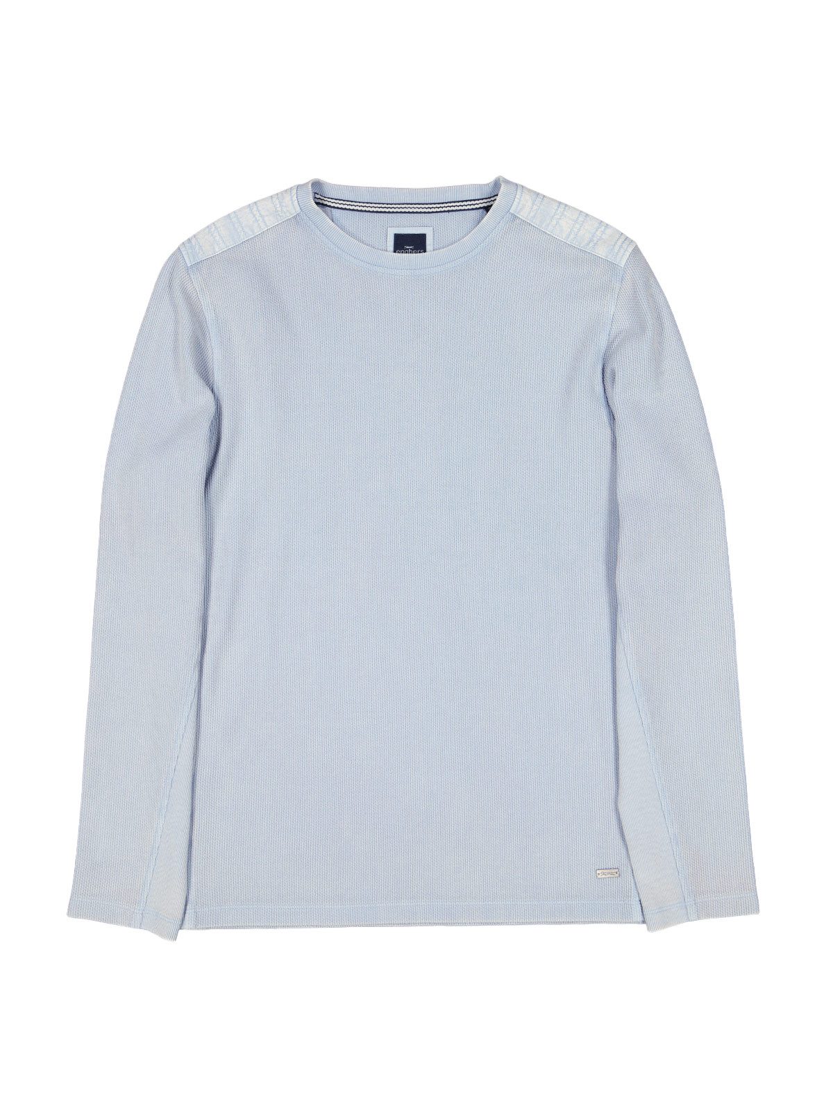 Engbers Langarmshirt engbers Herren Langarm-Shirt meliert, Hellblau günstig online kaufen