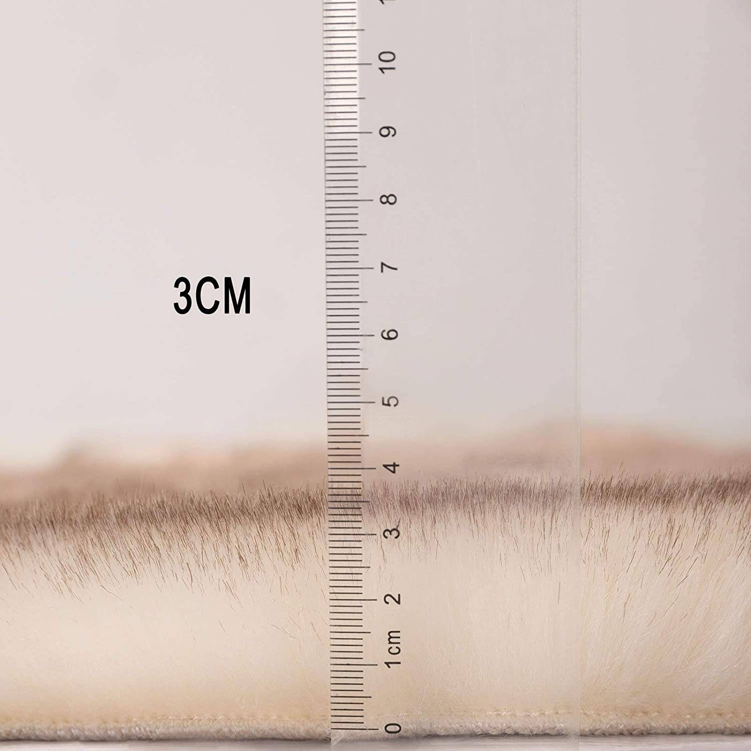Teppich, Fellteppiche Schaffell Lammfellimitat Woltu, 60x180cm Kunstfell
