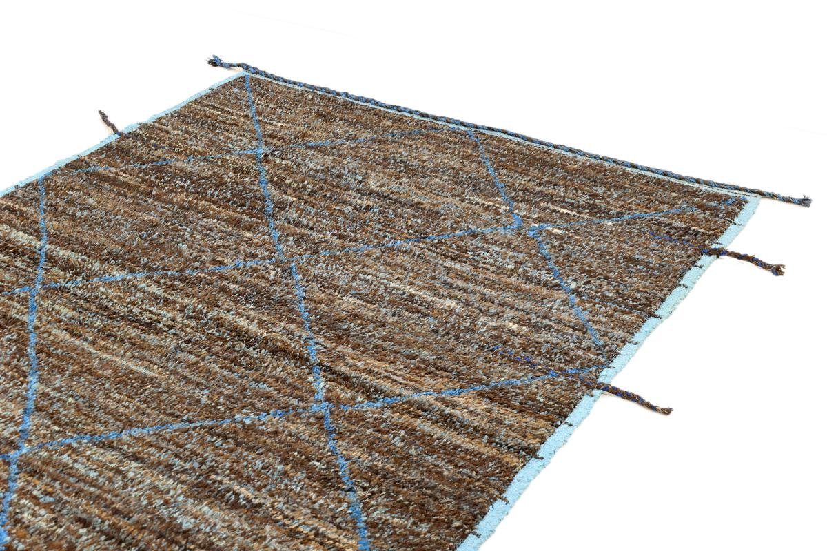 Moderner rechteckig, Handgeknüpfter Orientteppich Trading, Nain 157x256 mm Berber Höhe: Maroccan Design 20 Orientteppich,
