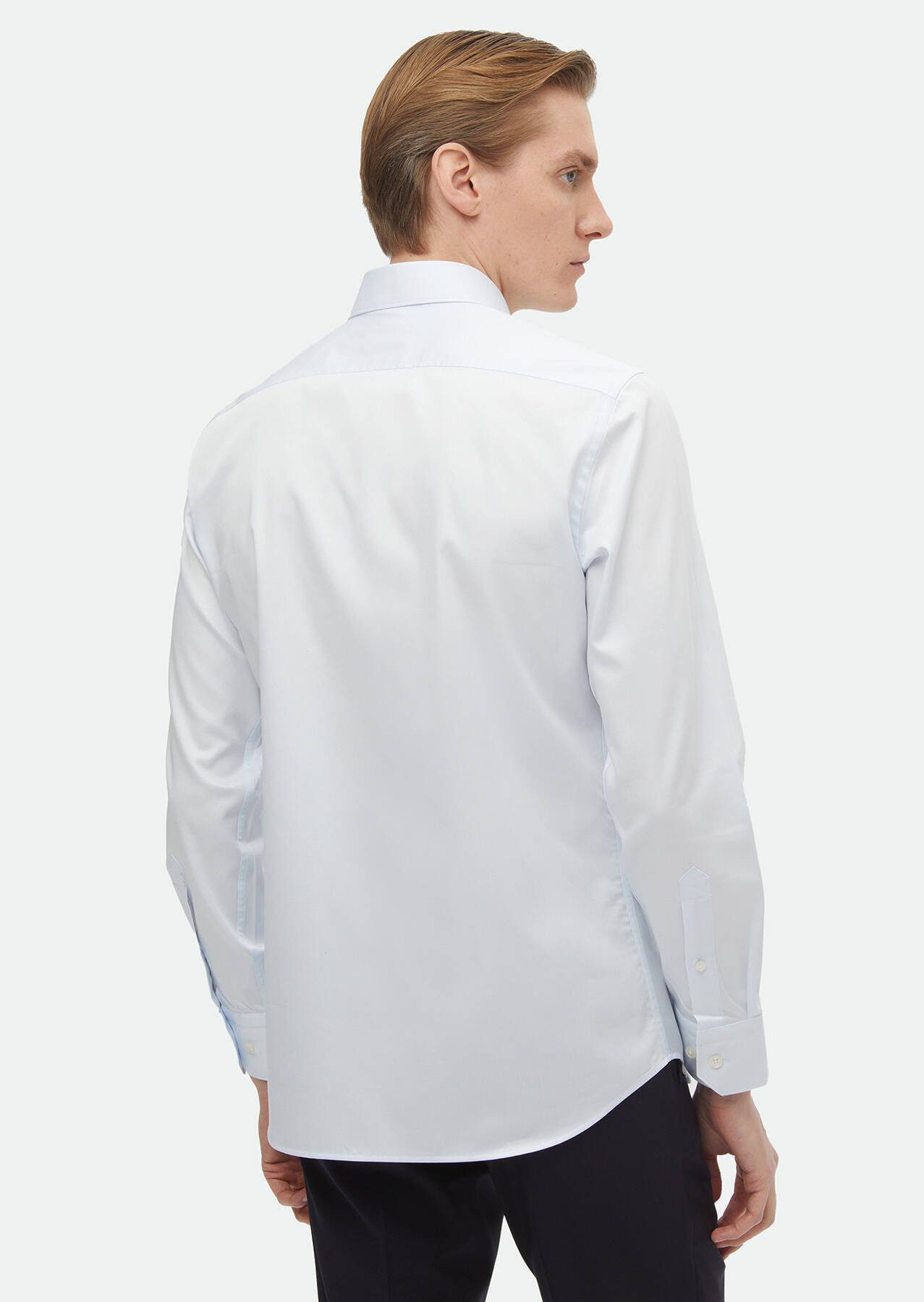 RAMSEY T-Shirt Schlichtes, schmal geschnittenes, gewebtes, klassisches Hemd aus 100 %