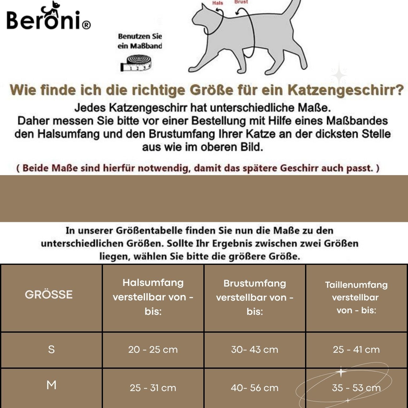 Beroni Sicherheitsgeschirr Katzengeschirr Beroni Safety Harness günstig online kaufen