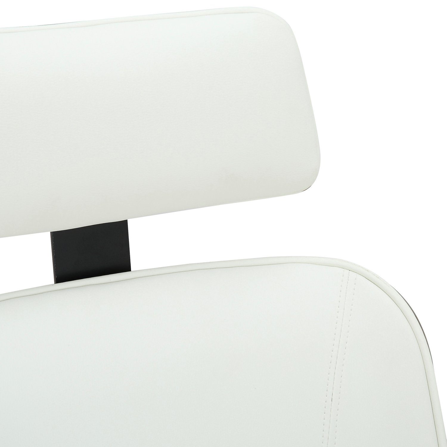 TPFLiving Bürostuhl Daytona mit bequemer Gestell: - Kunstleder chrom höhenverstellbar und Bürostuhl weiß/grau XXL), (Schreibtischstuhl, Rückenlehne - Chefsessel, Metall drehbar 360° Sitzfläche: Drehstuhl