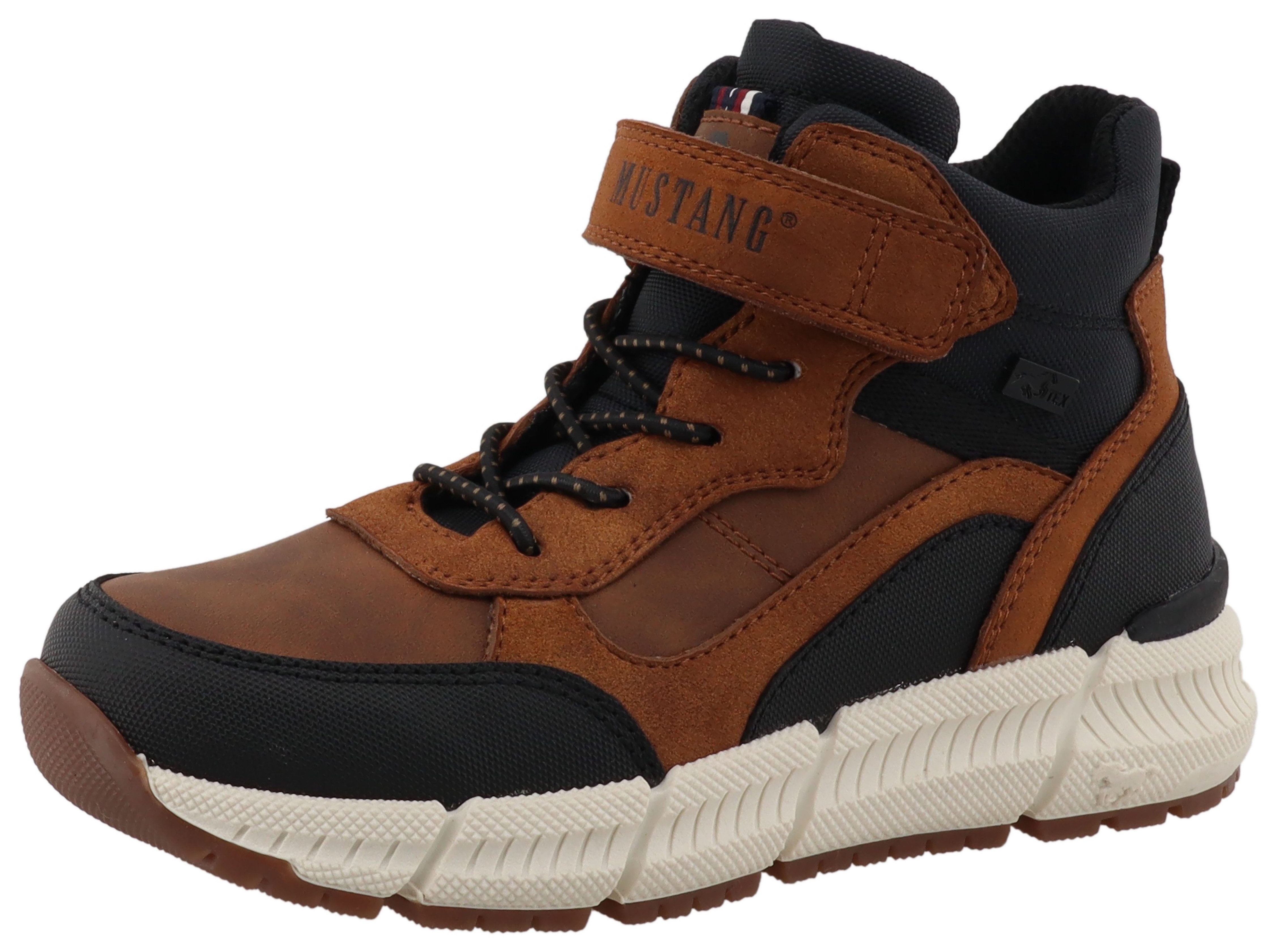 Mustang Shoes Enzo Kletterschuh High Top Sneaker, Schnürboots mit TEX-Membrane
