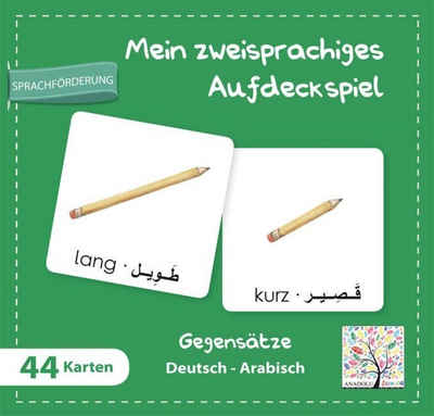 Schulbuchverlag Anadolu Spiel, Mein zweisprachiges Aufdeckspiel, Gegensätze, Deutsch-Arabisch...