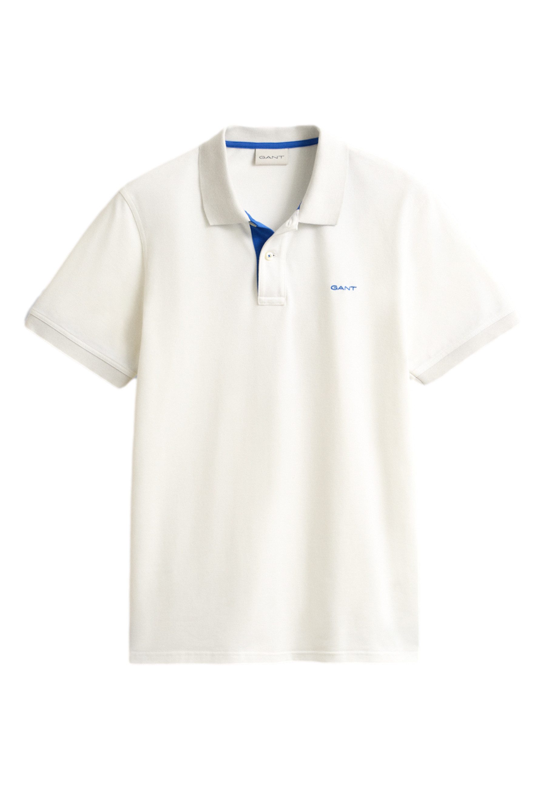 Gant Poloshirt Poloshirt Reg Contrast Pique Kurzarmshirt (1-tlg., 1)