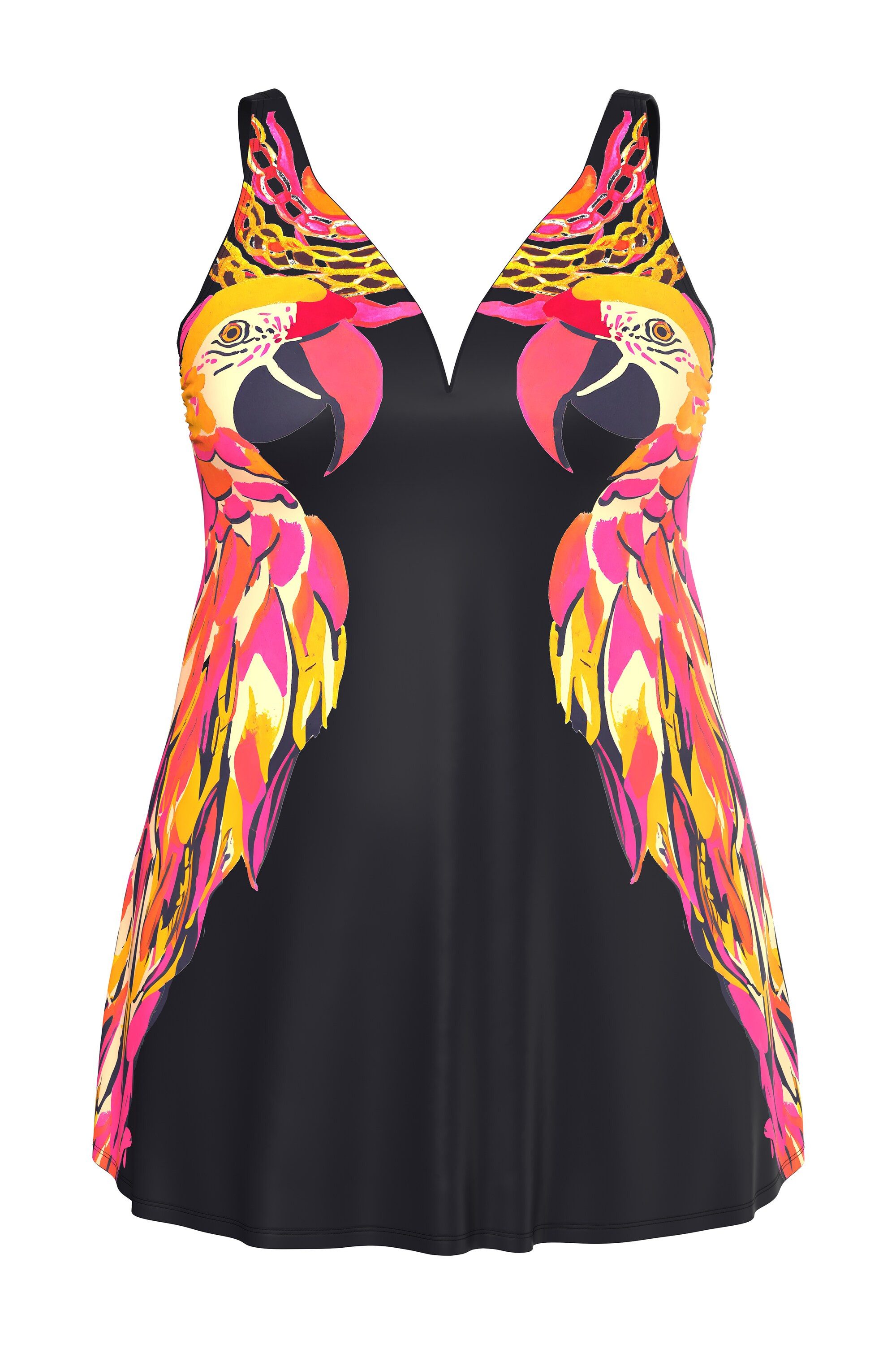 Ulla Popken Badekleid Badekleid Papageien herausnehmbare Softcups günstig online kaufen