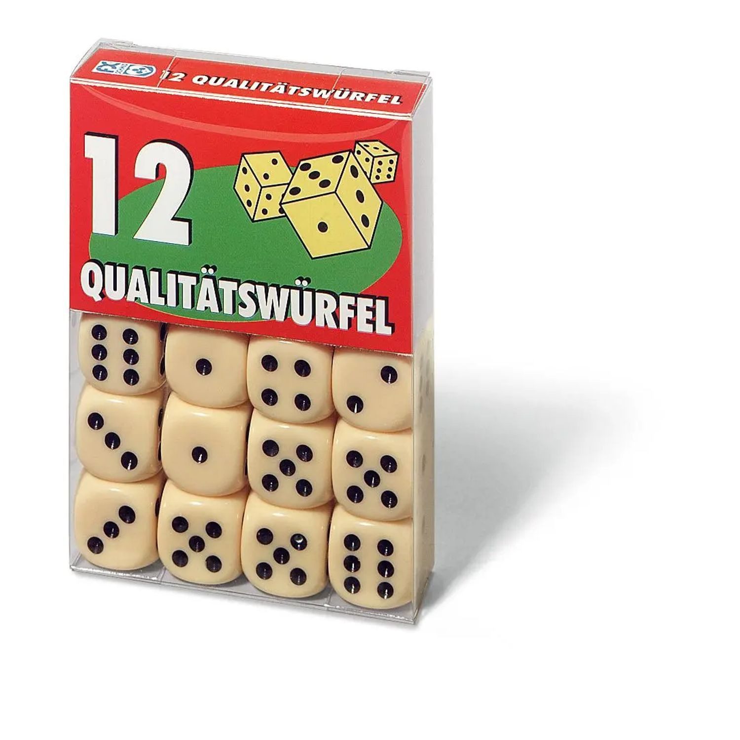 Ravensburger Spiel 12 Qualitätswürfel in Klarsichtbox. FXS Würfeln/ Zubehör