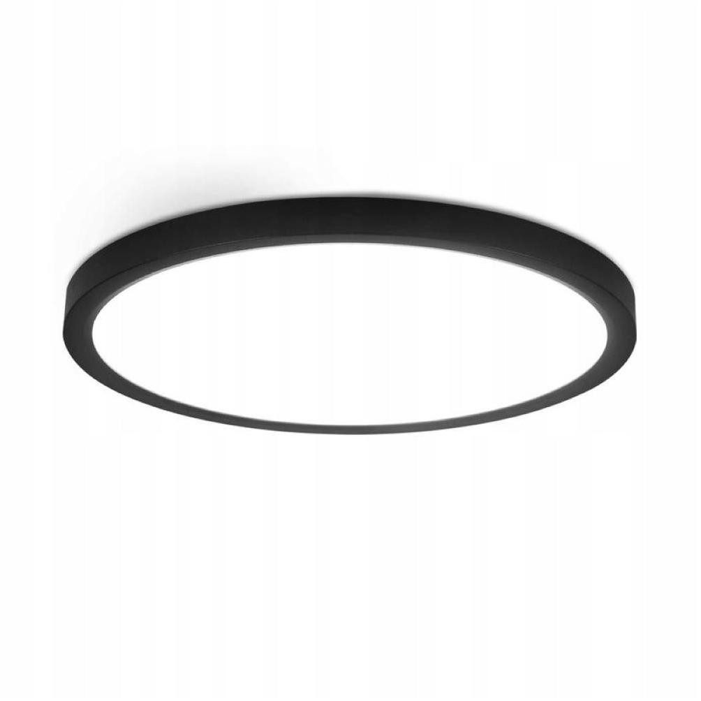 Nettlife LED Panel Deckenleuchte Schwarz Rund günstig online kaufen