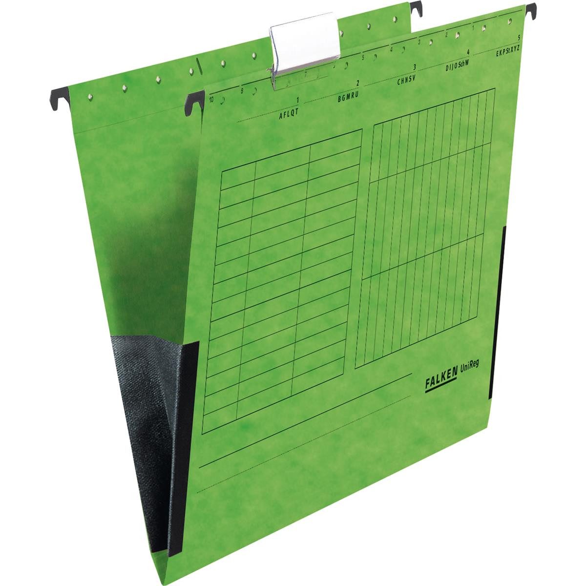 Falken Dokumententasche Falken Hängetasche 11288024 Leinenfrösche grün 5 St./Pack.