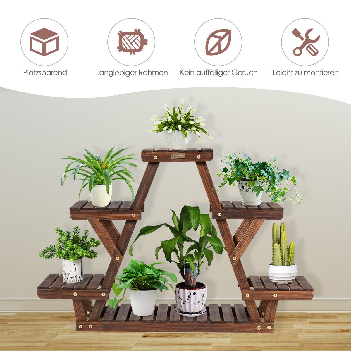 COSTWAY Blumenständer, Blumenregal mehrstöckig, 99 x günstig online kaufen