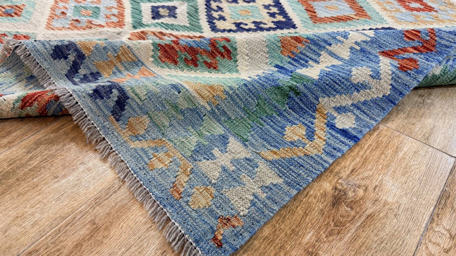 Rug Studios Teppich KELIM ORIGINAL HANDGEARBEITET, Rechteckig, Höhe: 5 mm, Handgefertigt, 182 x 242 cm, Multi