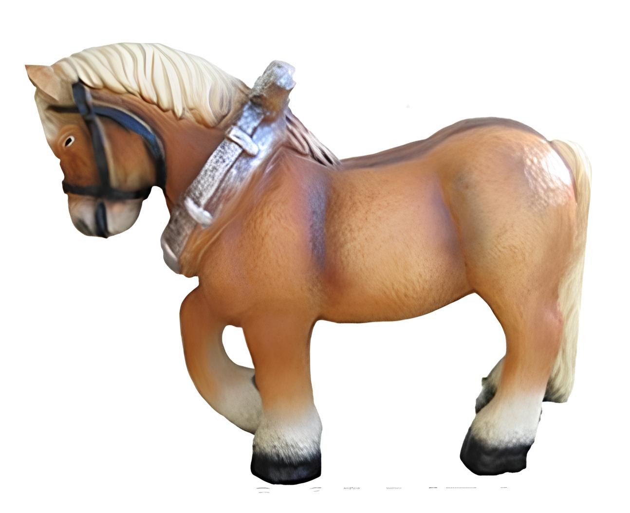 Tierfigur Deko Figur Pferd - Elegante Skulptur aus Kunststoff