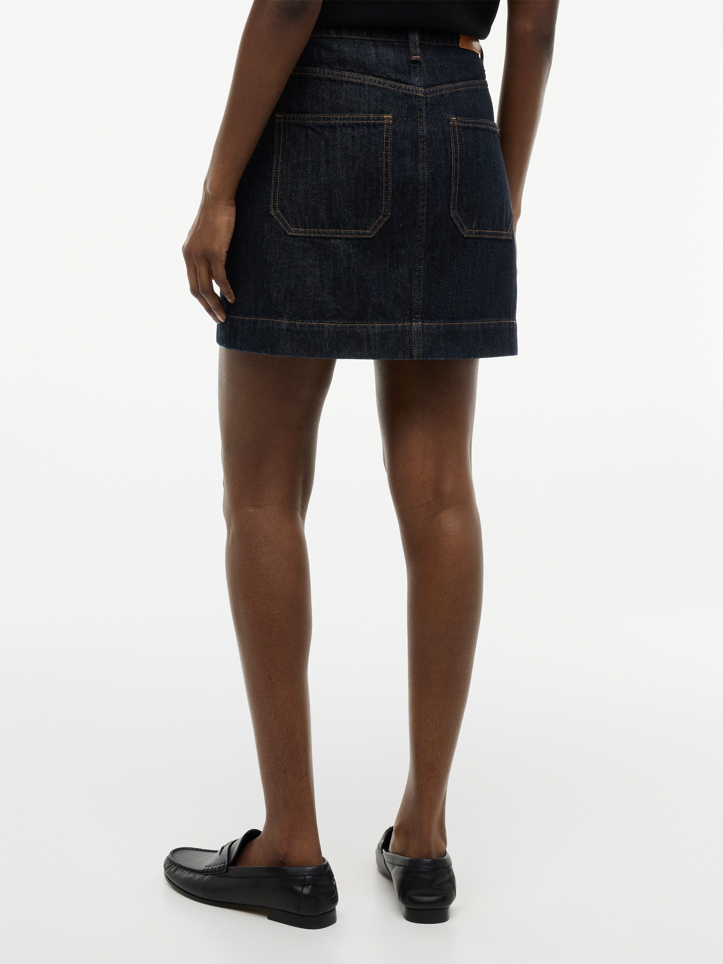 Tommy Hilfiger Jeansrock MINI SKIRT RINSE HW mit stilvoller Knopfleiste, aus Baumwolle