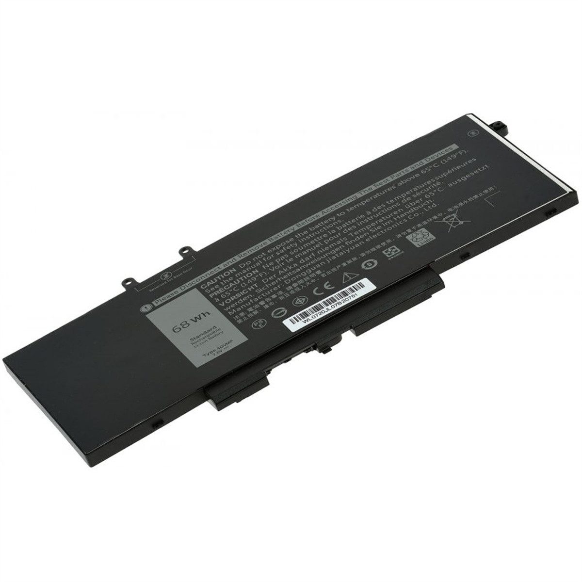AGI Akku für Dell N001L5400-D1306CN Li-Pol 7,6 Volt 8400 mAh schwarz Laptop-Akku 8400 mAh (7.6 V)