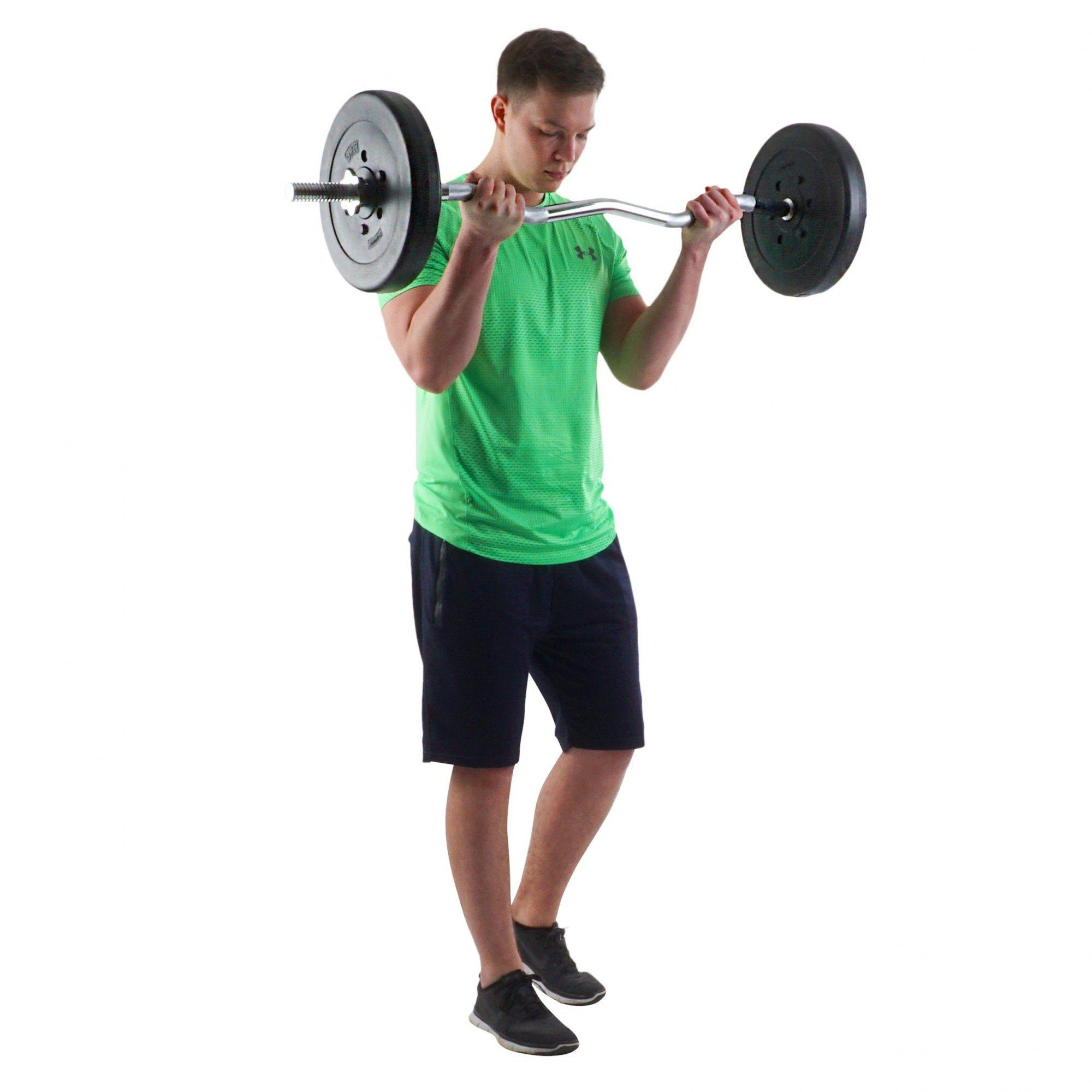 ScSPORTS® Hantelscheiben Set 15 kg Gewichtsscheiben Gewichte, Kunststoff 30/31mm (10002542-tlg)