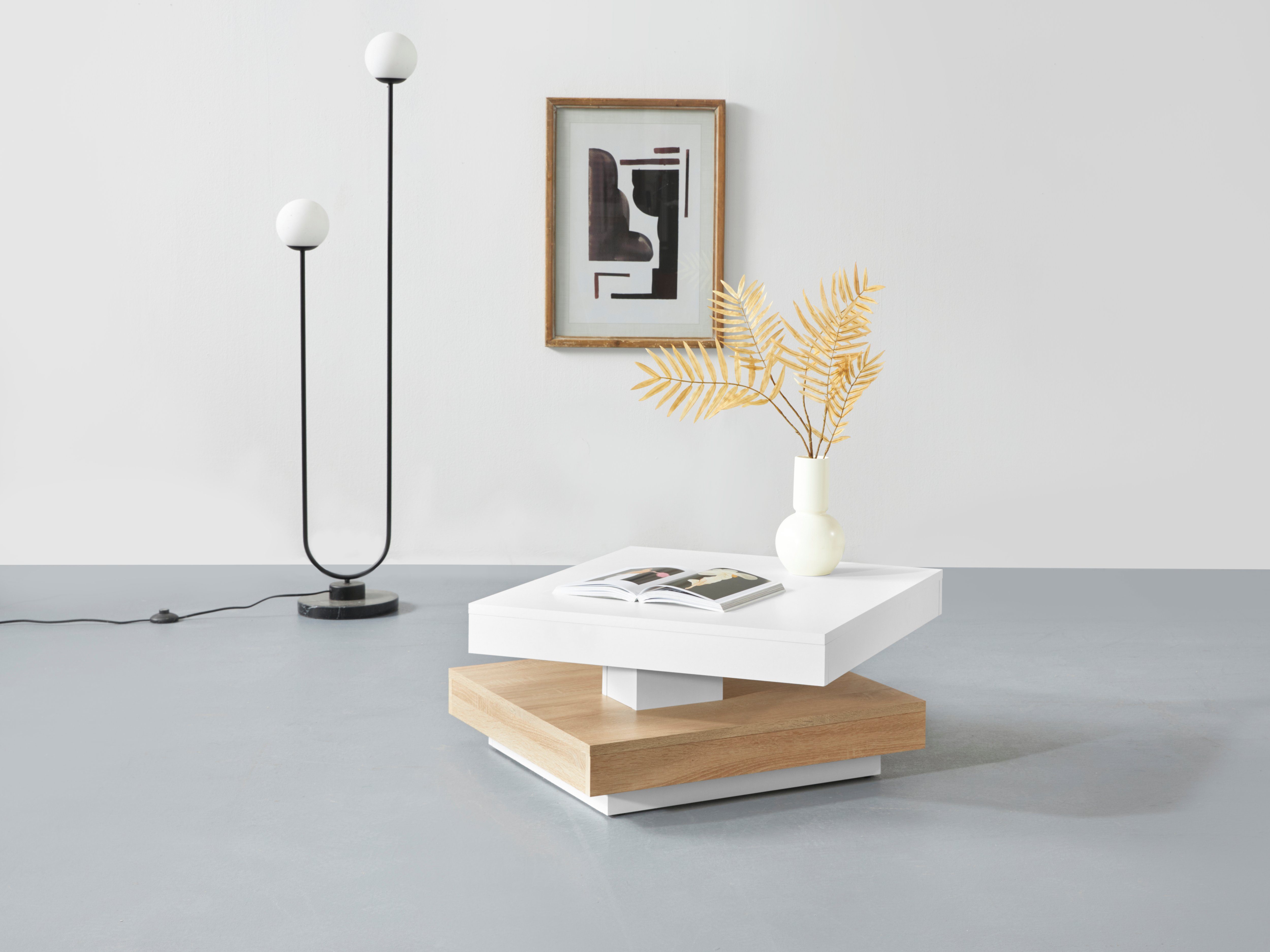 Home affaire Couchtisch BEN, mit drehbarer Platte günstig online kaufen