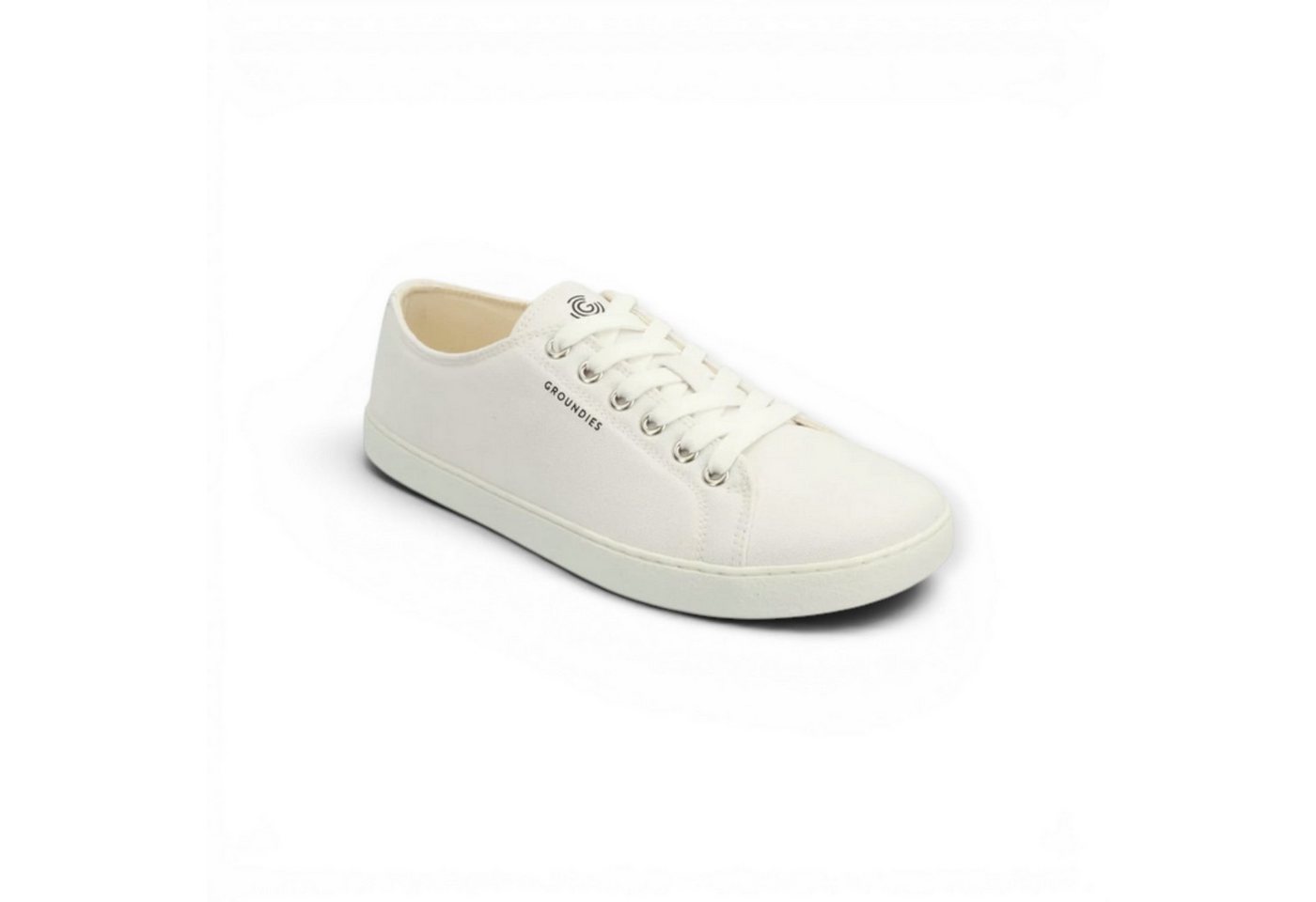 GROUNDIES Lima (Zero Drop, Bio-Baumwolle) weiss Damen Sneaker