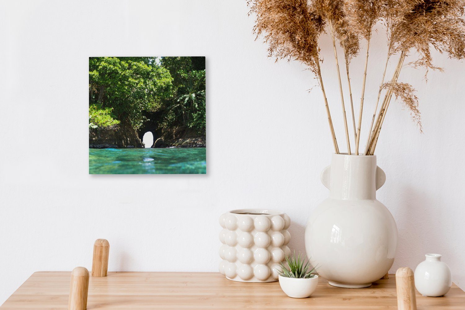 Land Leinwandbild OneMillionCanvasses® der Costa auf für Bilder dem St), in Rica, Wohnzimmer in Schlafzimmer Loch Ein Wand (1 Leinwand