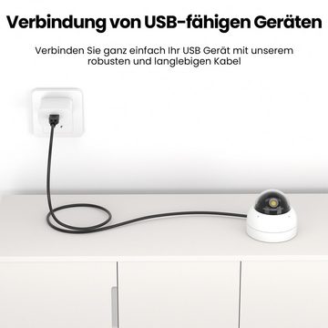 JAMEGA USB Kabel - Datenkabel USB A zu USB A Verbindungskabel USB-Kabel, USB Typ A, USB A (150 cm)