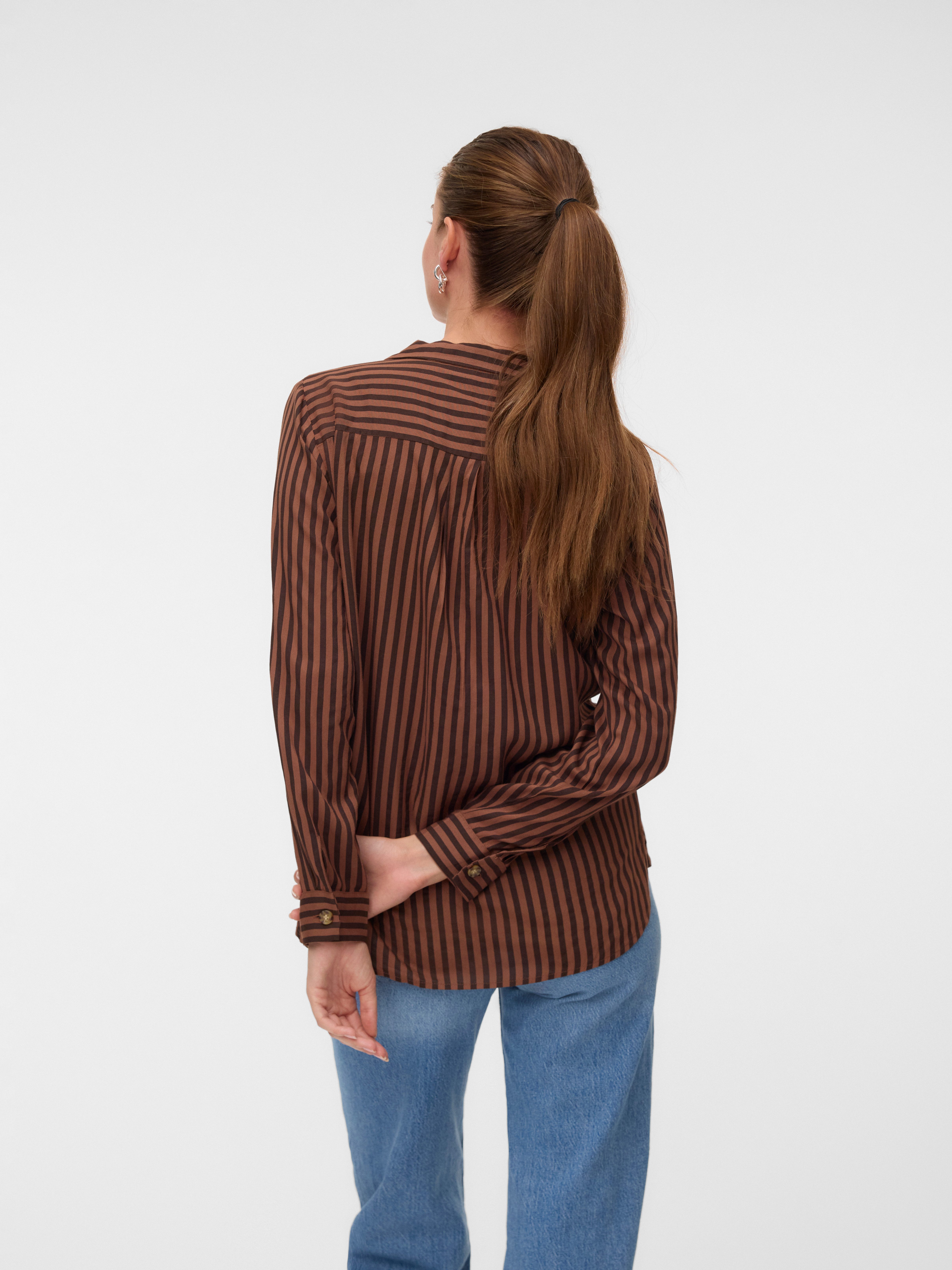 Vero Moda Hemdbluse VMBUMPY L/S SHIRT NEW WVN GA NOOS Viskose, regular fit