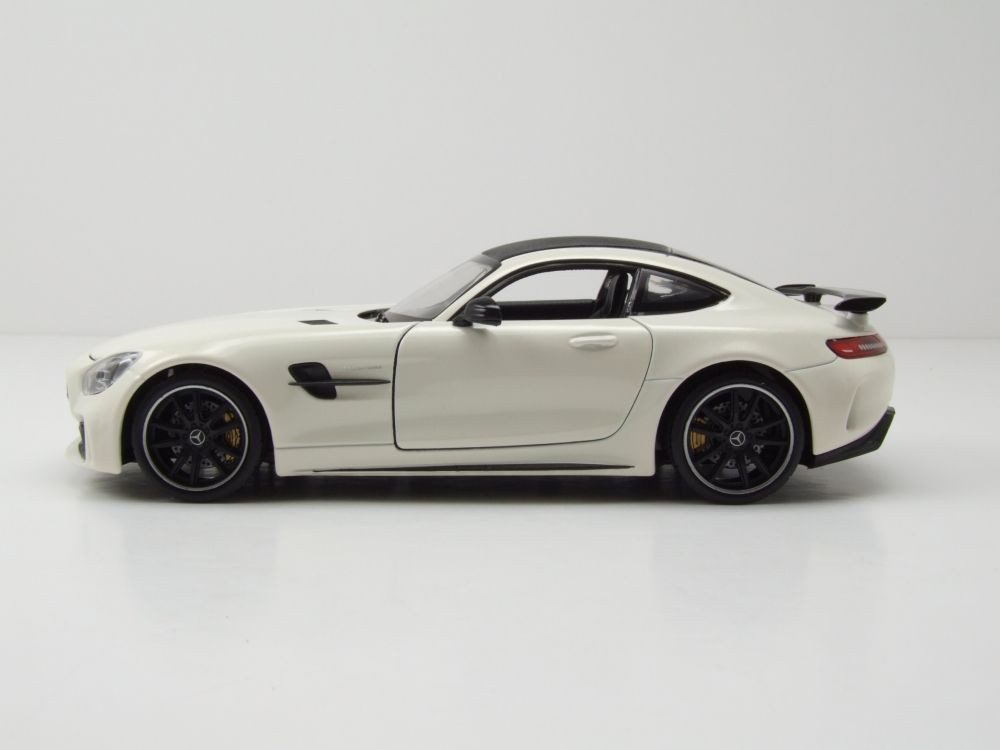 Welly Modellauto Mercedes AMG GT-R weiß metallic, Maßstab 1:24