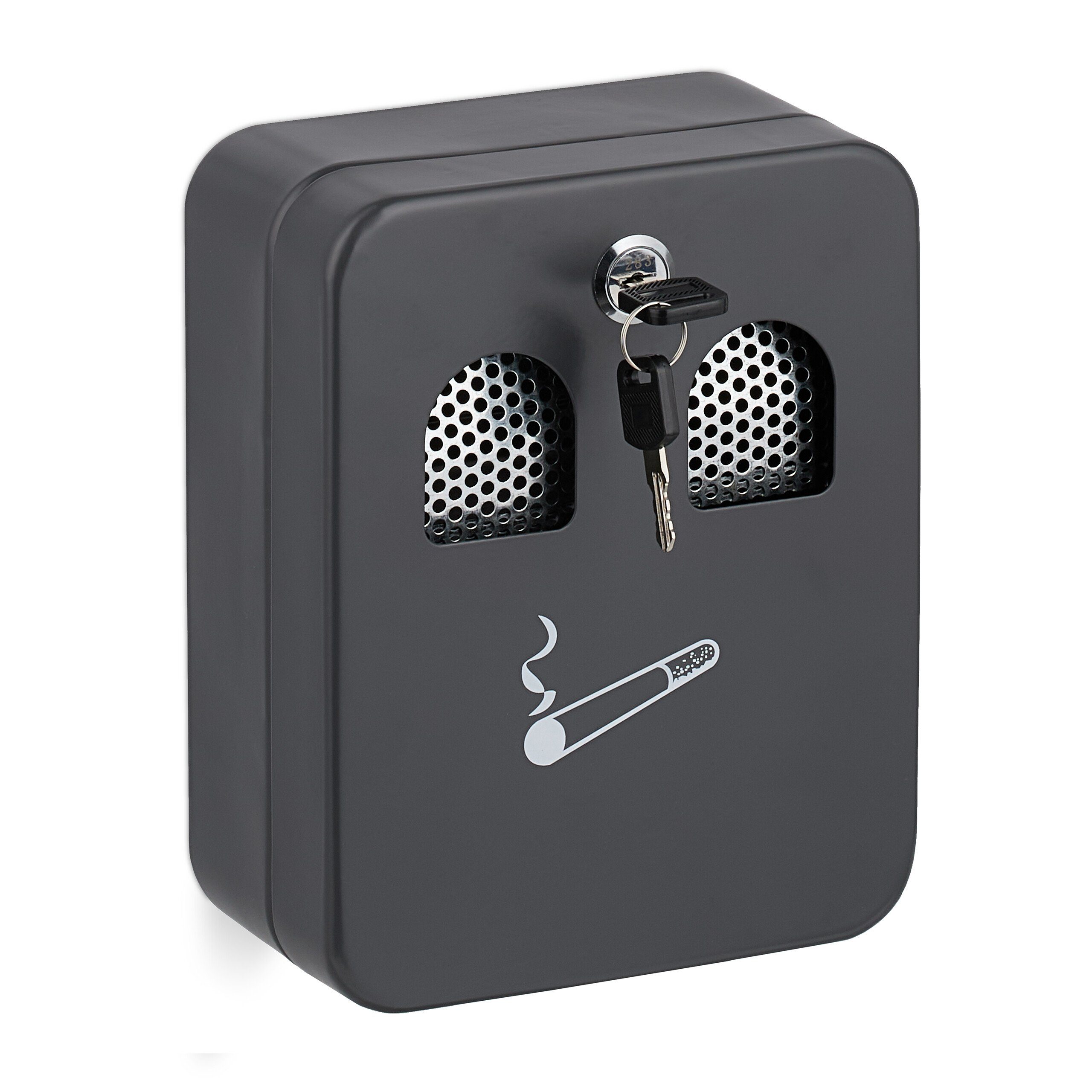 relaxdays Пепельницы Wandaschenbecher in Anthrazit