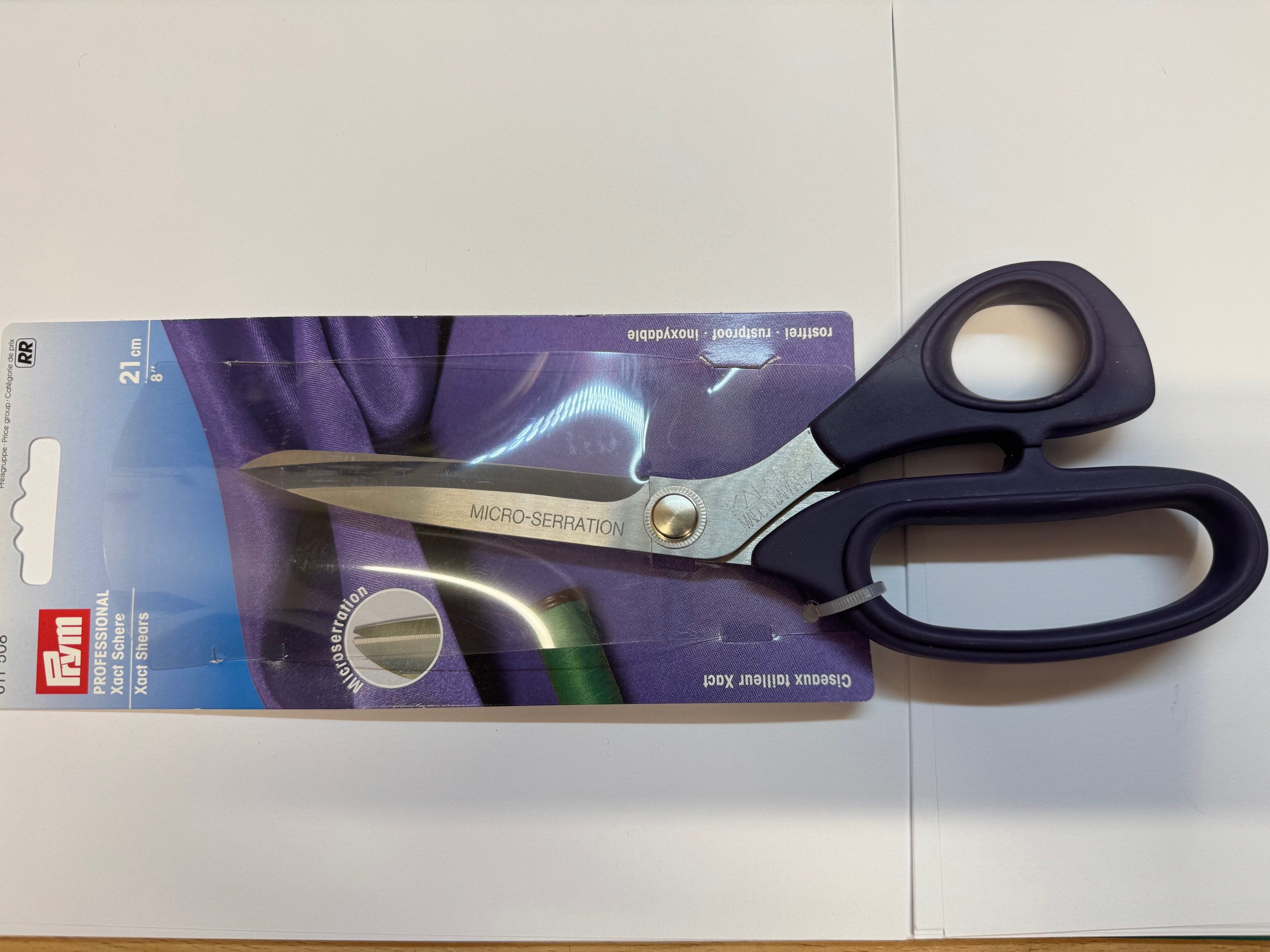 Prym Stoffscheren Schneiderschere "Professional" Xact 21cm, Micro Serration