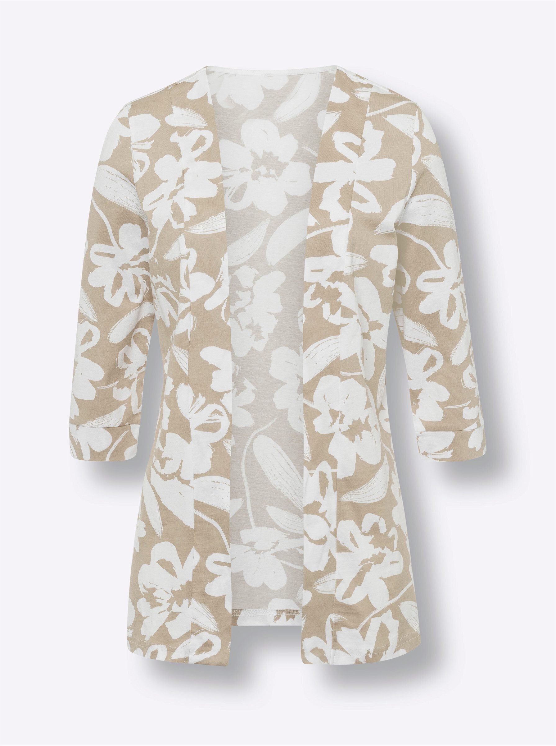 Sieh an! Shirtjacke Long-Shirtjacke 3/4-Arm – Bild 4 von 4