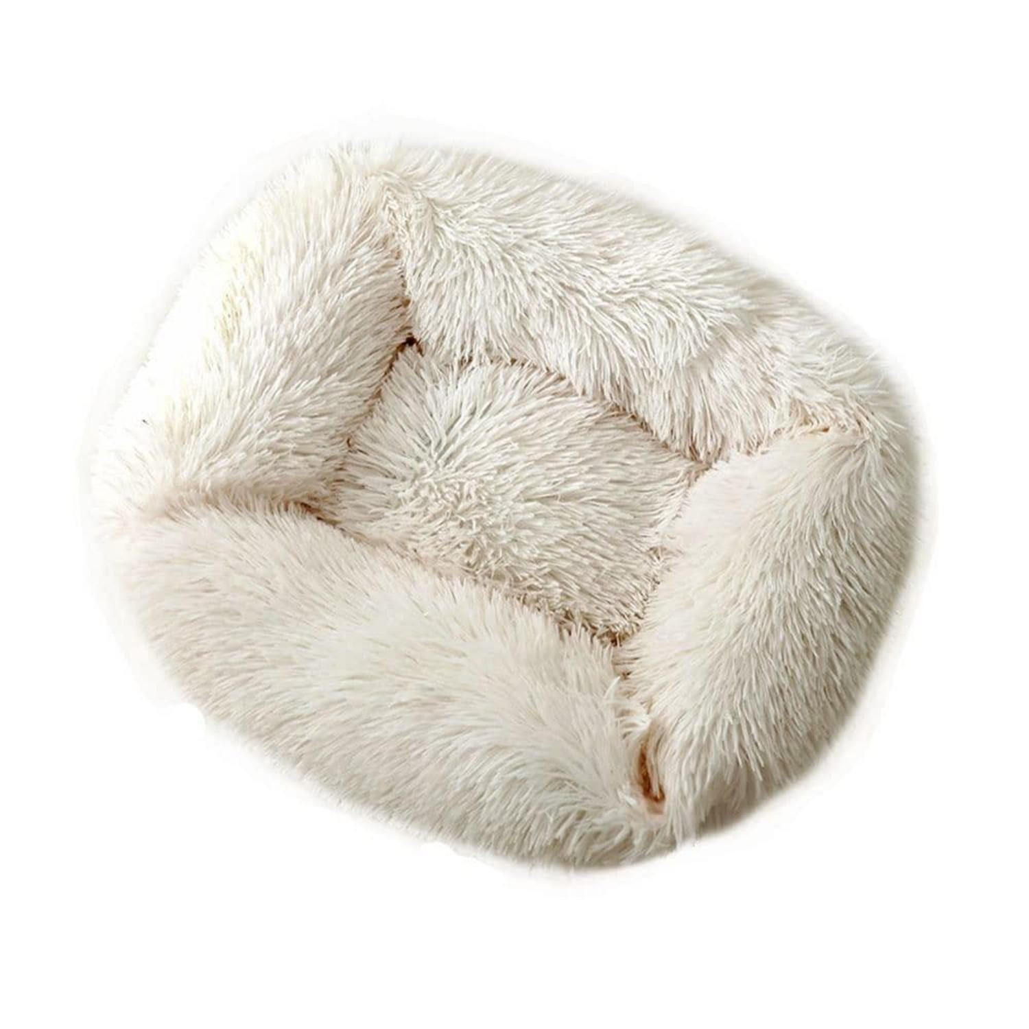 LuxusKollektion Tierkissen Hundebett Donut XS Beige