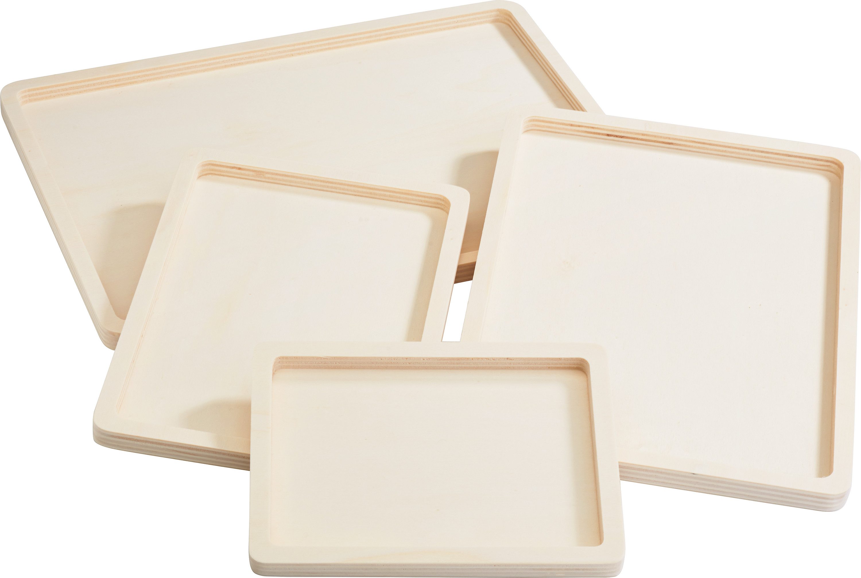 Tablett Holz-Tabletts flach
