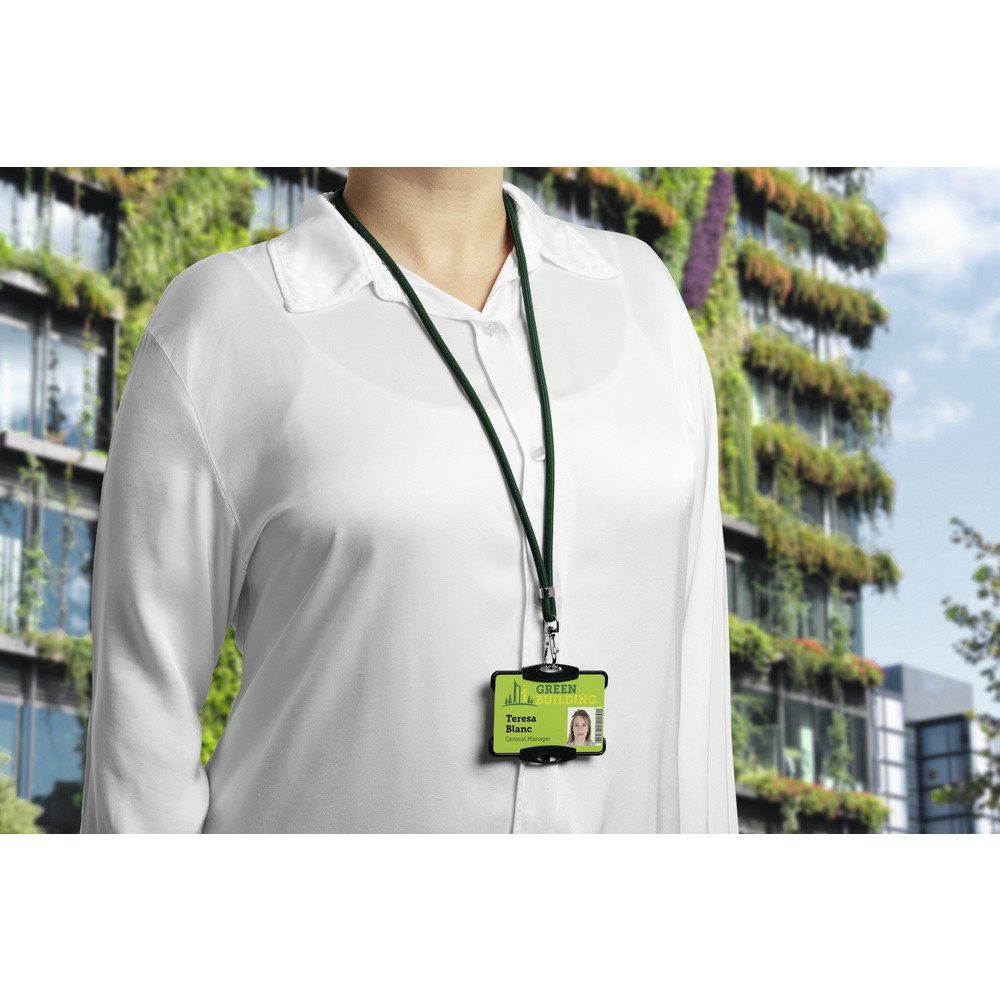 DURABLE Schlüsselanhänger Durable 824105 Textilband Karabinerhaken Dunkelgr günstig online kaufen