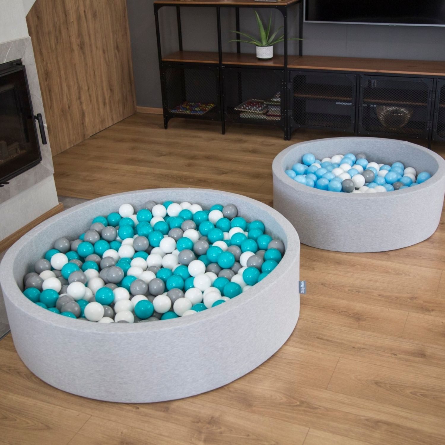 KiddyMoon Bällebad 120-OK30D, (Bällepool mit bunten Bällen, 0-tlg., Bällepool XXL), Made in Europe