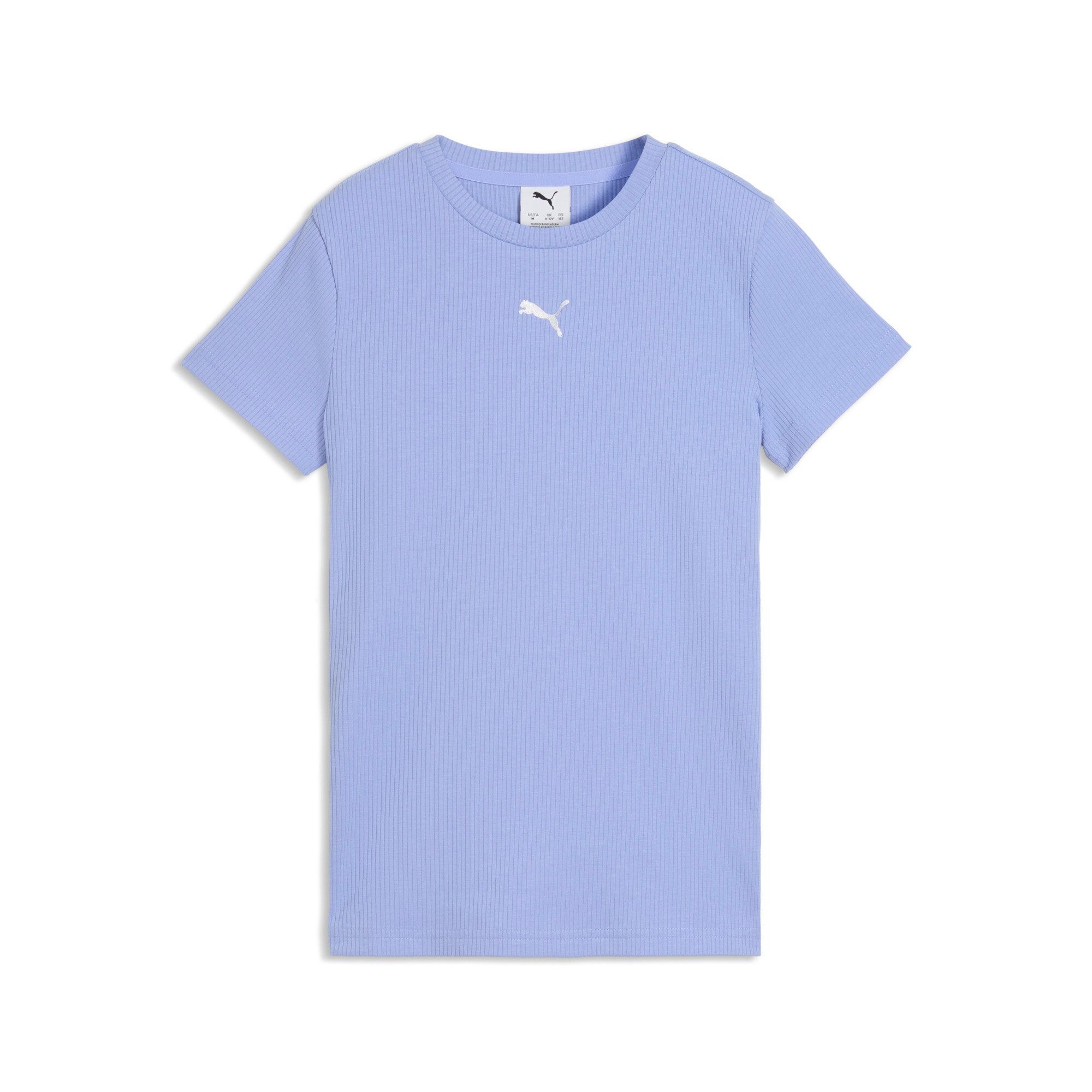 PUMA T-Shirt ESS ELEVATED RIB SLIM TEE G Kurzarm, für Jugendliche, Rundhalsausschnitt