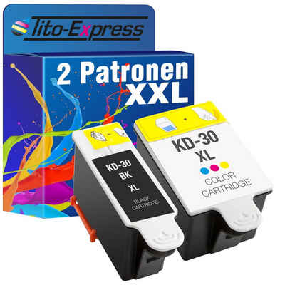 Tito-Express 2er Set ersetzt Kodak 30 Tintenpatrone (für ESP 1.2 ESP 3.2 ESP C110 ESP C115 ESP C310 ESP C315 C330 ESP C360)