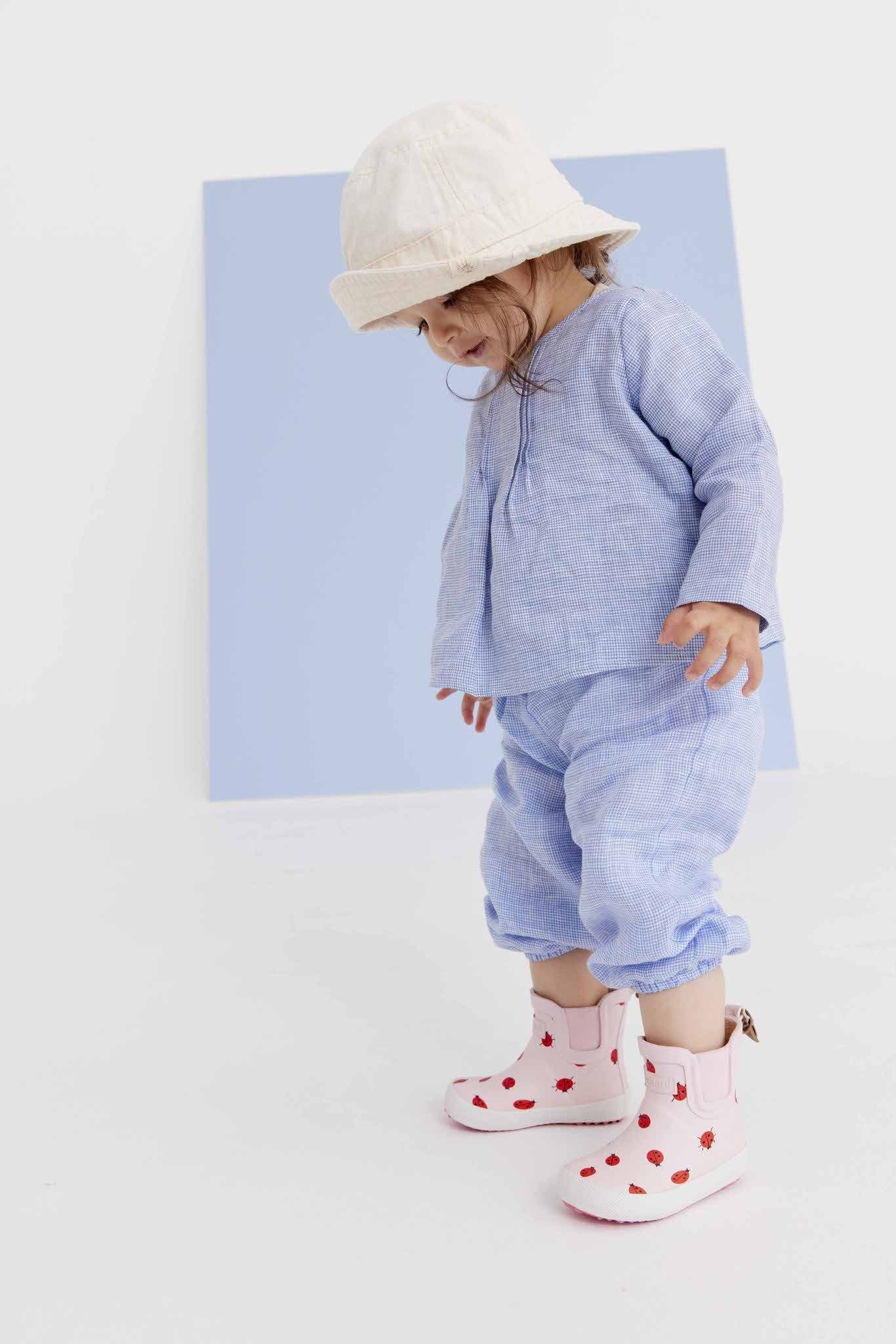 Bisgaard baby rubber Gummistiefel Babyschuh mit Stretcheinsatz, Größenschablone zum Download