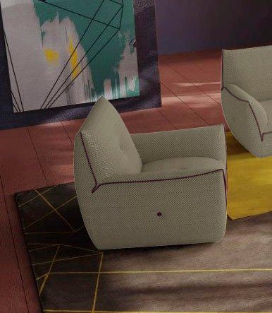 Egoitaliano Sessel Yuki, extravagantes Design und höchster Sitzkomfort, tolle Details, mit bioelasatische MIcrofaser BOUNCE bezogen