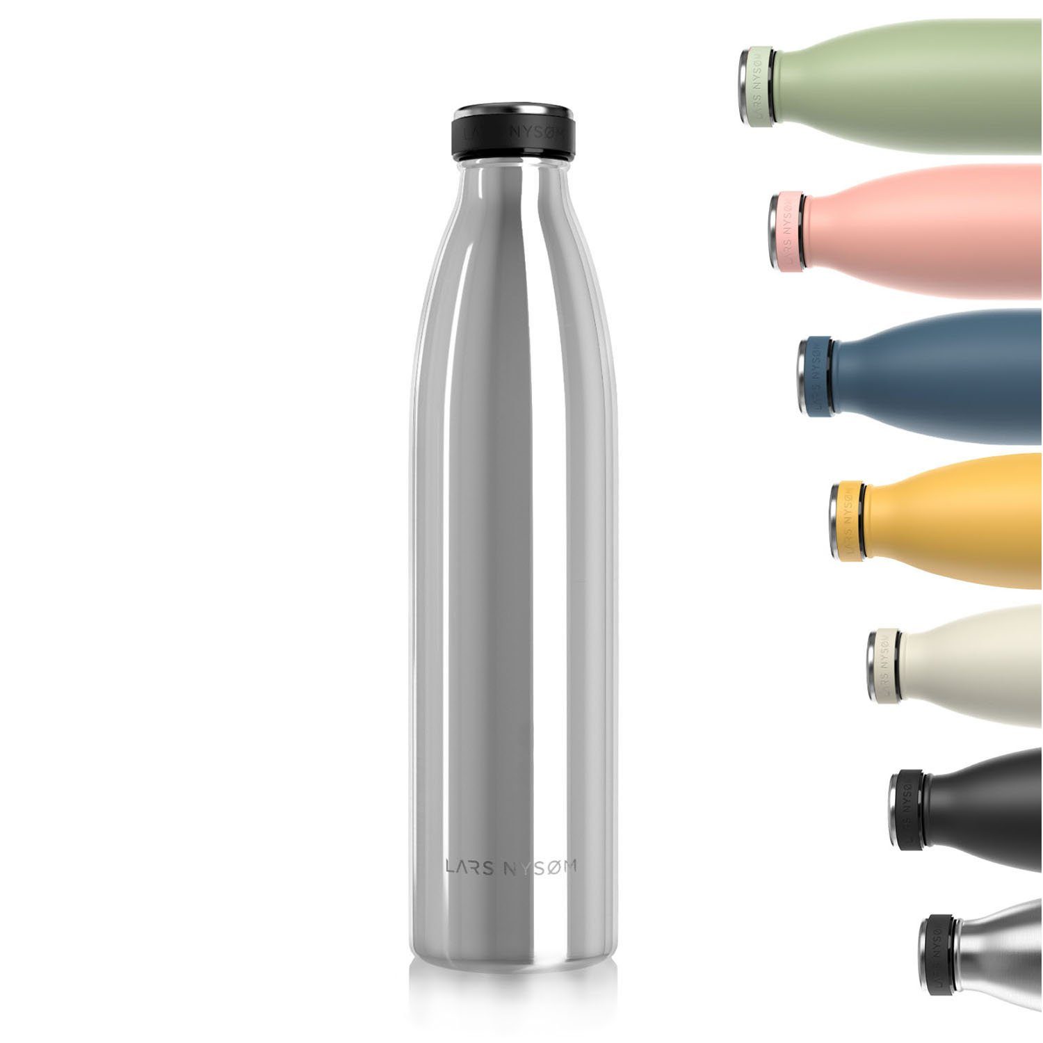 750ml 500ml 1l Isolierflasche 350ml LARS 1,5l Thermosflasche NYSØM Mirror Ren, BPA-Freie