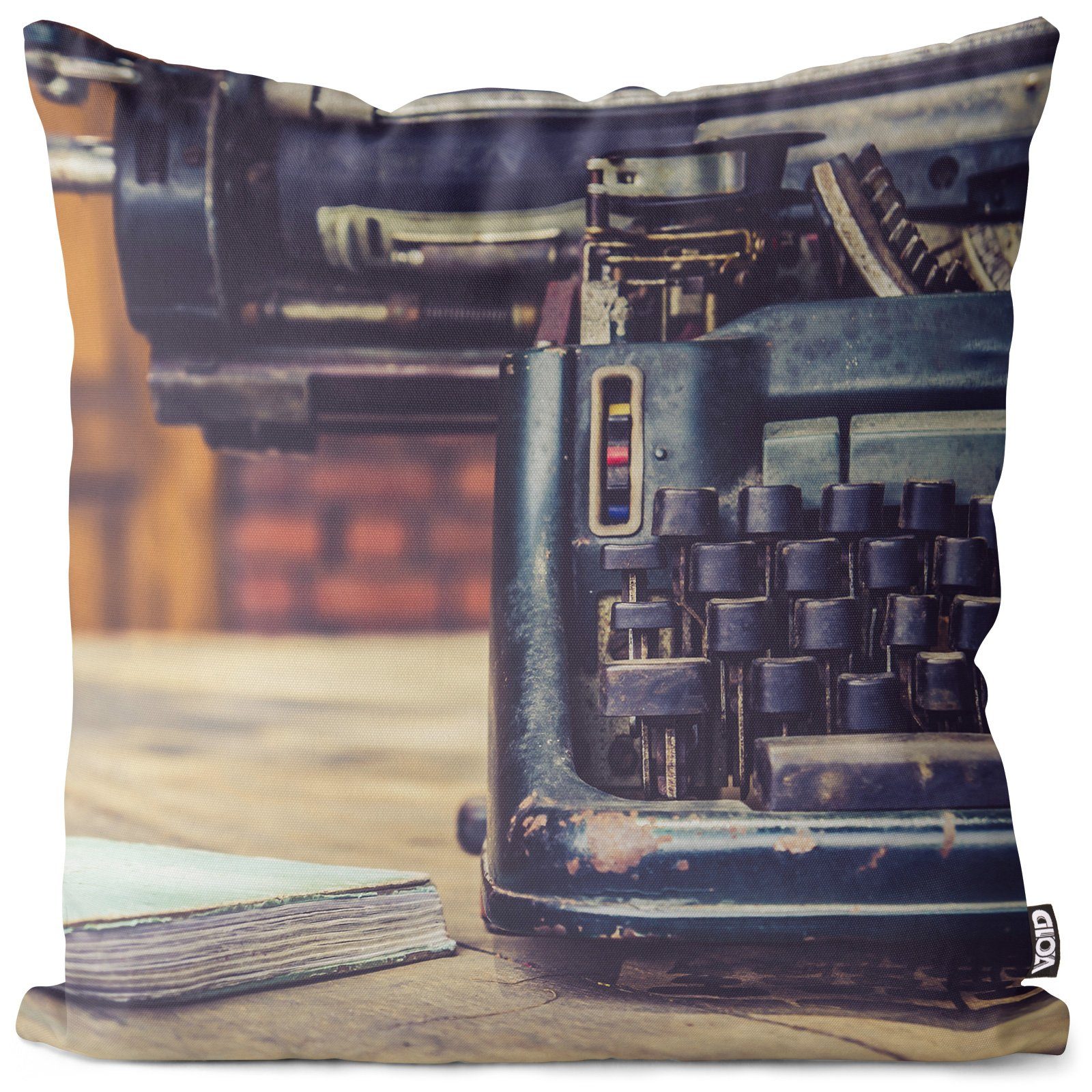 Kissenbezug, VOID (1 Stück), Vintage Schreibmaschine Buchstaben schreib-maschine jahrgang alt retr