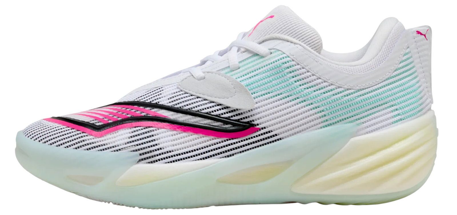 PUMA Hallen-Indoorschuhe All-Pro Nitro™ 2 (Basketball) 2025 weiss/bunt Badmintonschuh